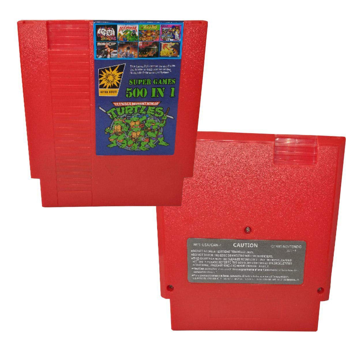 500 in 1 NES Super Games Multi Cart 72 Pin 8 bit Red Game Cartridge - LIMITED EDITION : Video Games