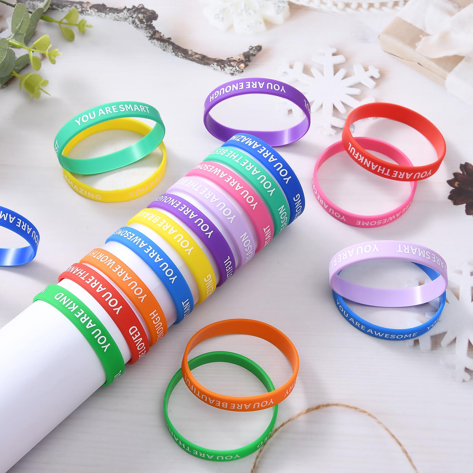 Amazon | IDREAMBANDインスピレーションリストバンド、カラフルな