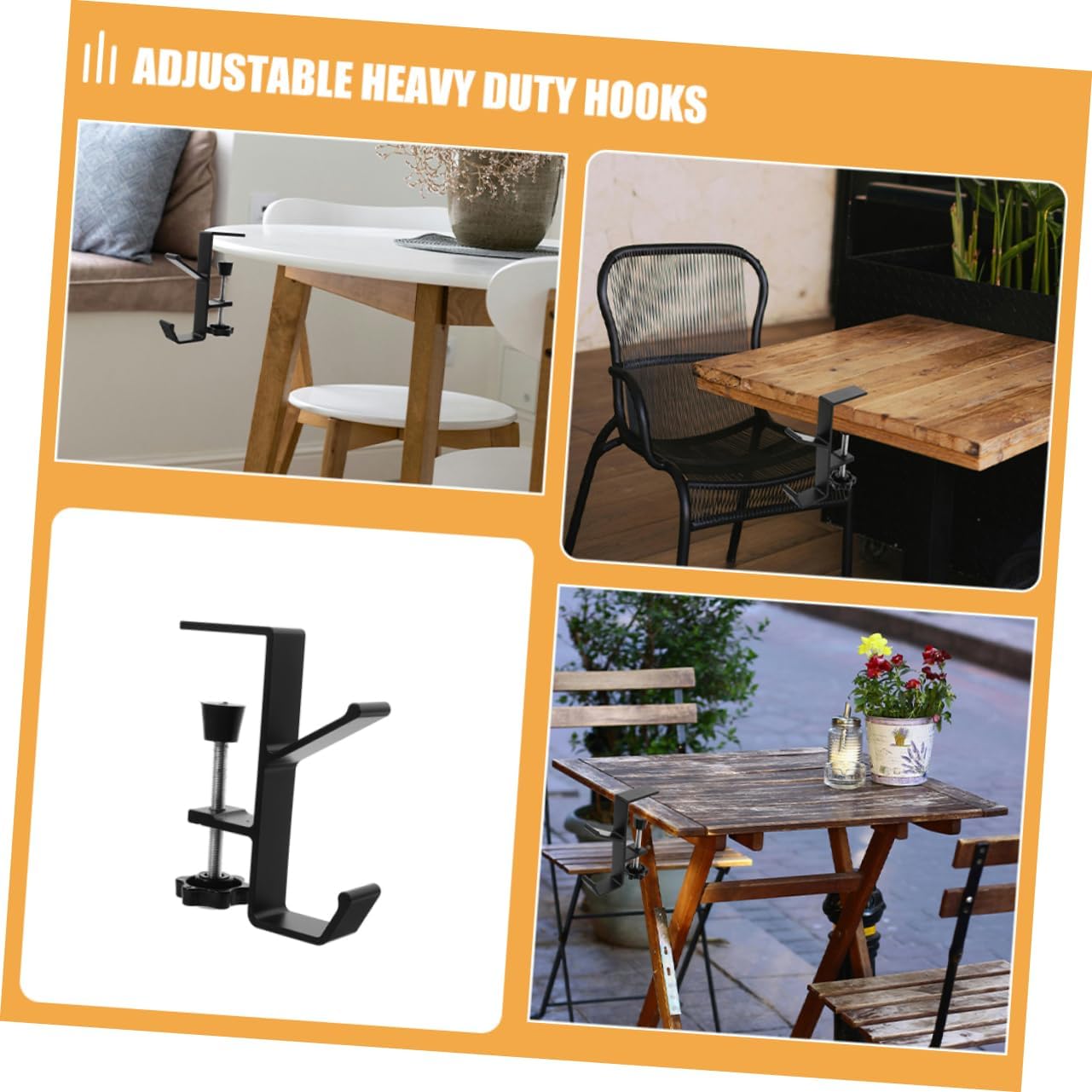4pcs Garland Stocking Hangers for Mantle Heavy Duty Hooks Easy Install Dual Function Decor