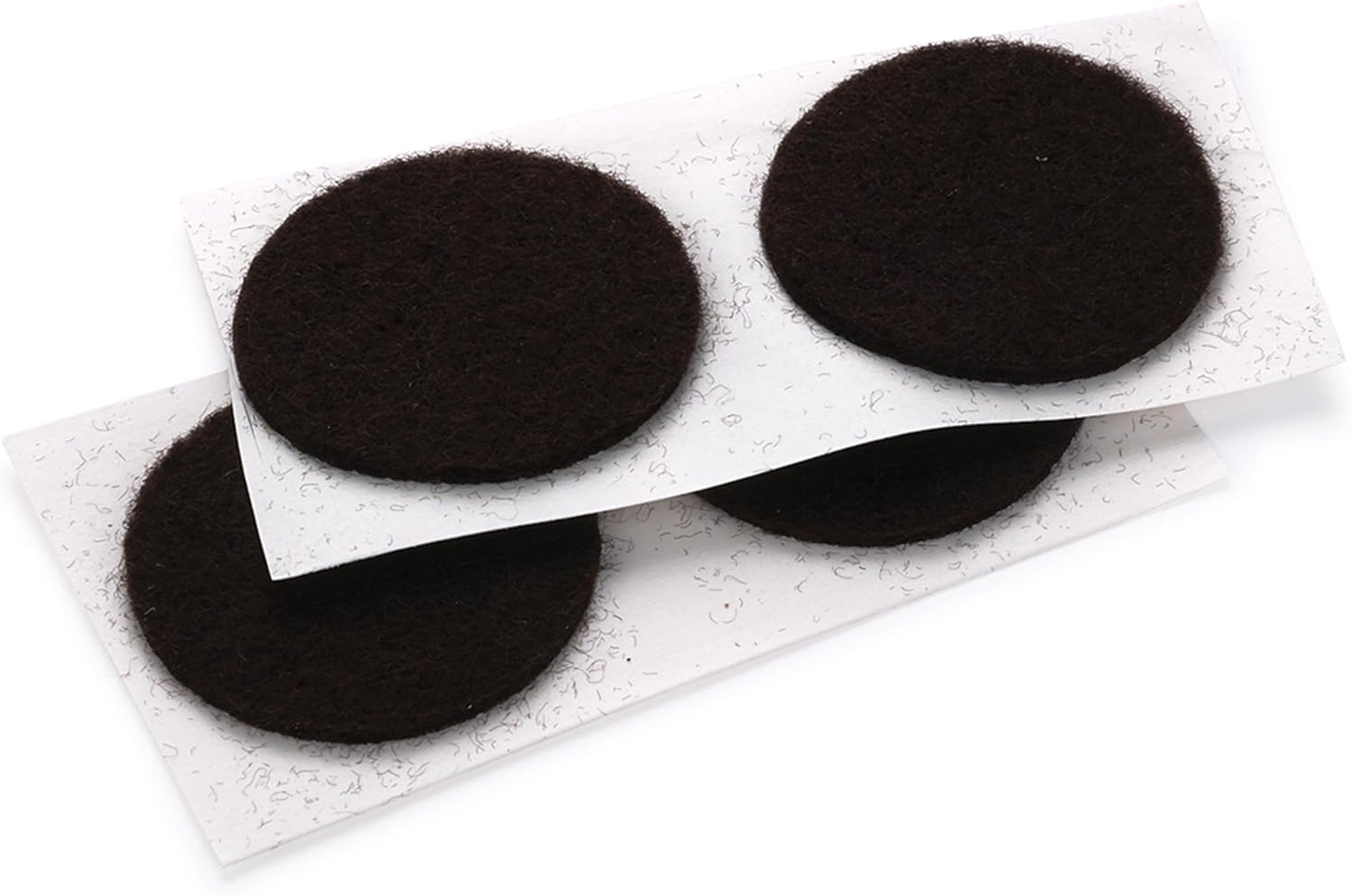 Benco SelfAdhesive Felt Dots, Brown, 1" dia., 18 piece