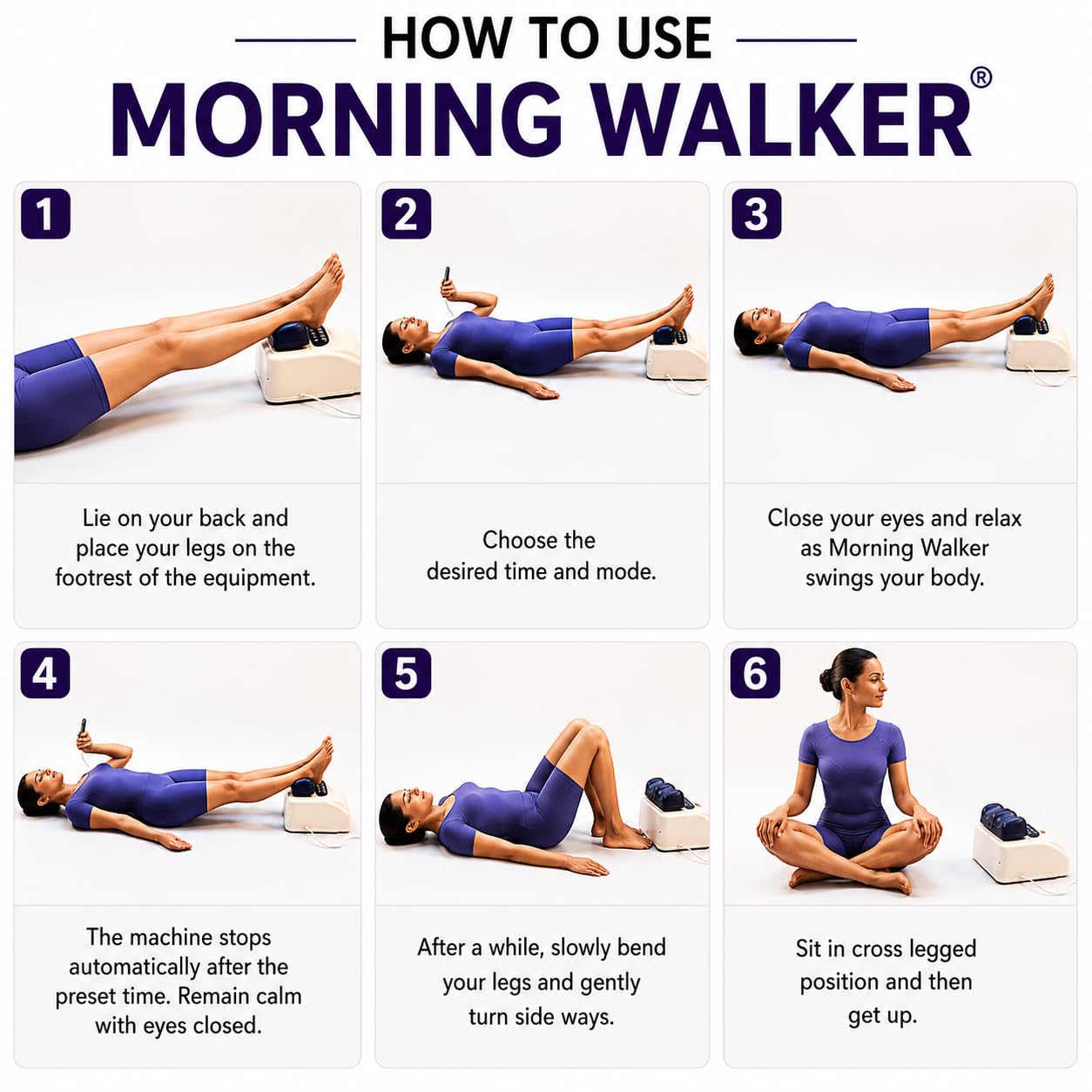 The Original MORNING WALKER with Smart Control & Voice Command, Ideal for Home Exercise, Medically Endorsed, Durable 50W Motor, Operates with Mobile phone, NO SEPARATE REMOTE CONTROLLER NEEDED 3