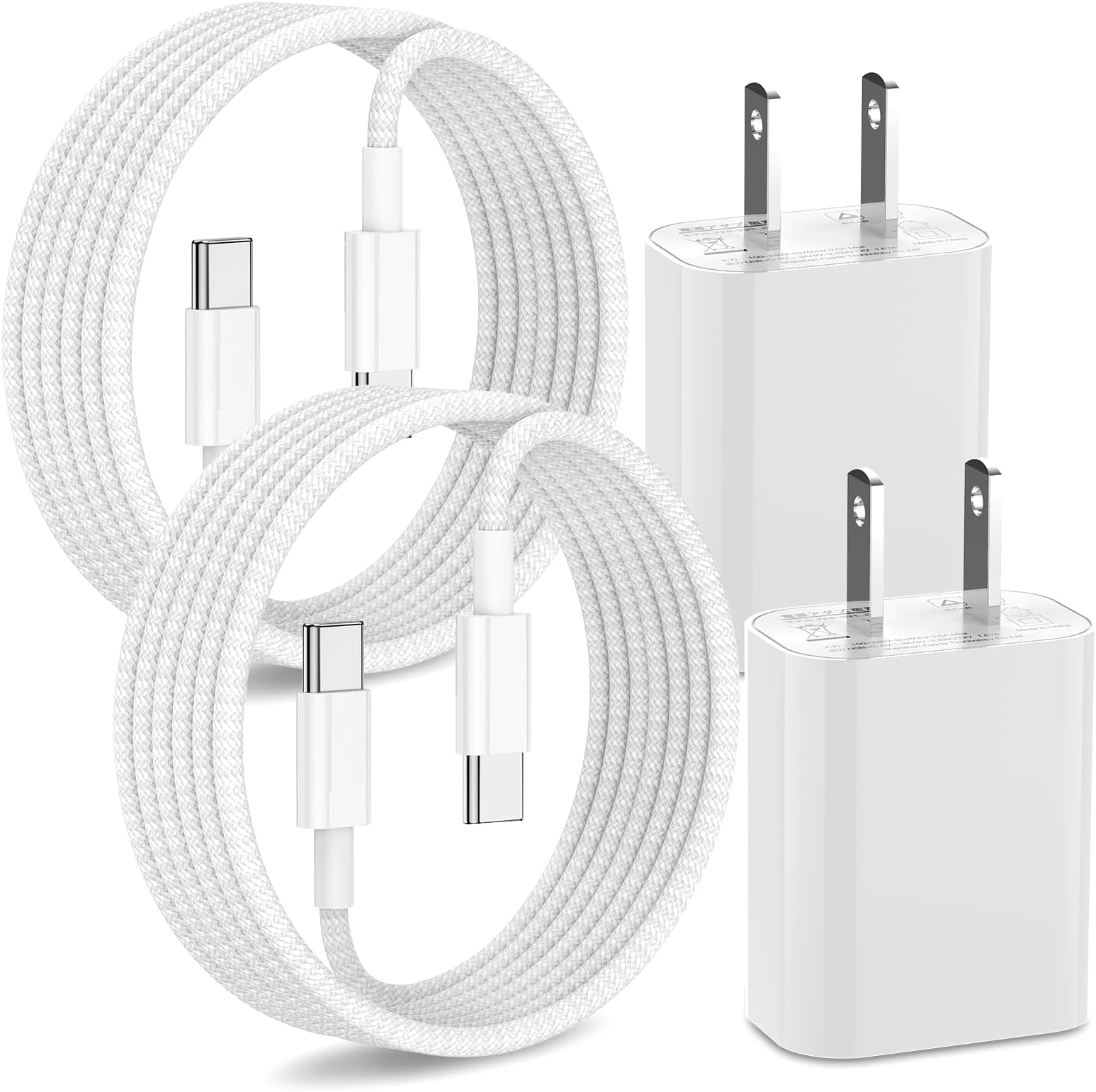 iPhone 15 Charger Fast Charging, 2Pack 20W Wall Charger +6