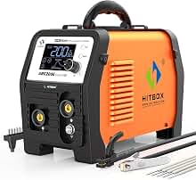 HITBOX ARC200E Soldador Inverter 200A, maquina de soldar electrodo IGBT DC MMA/Lift TIG, MIG con hilo tubular 