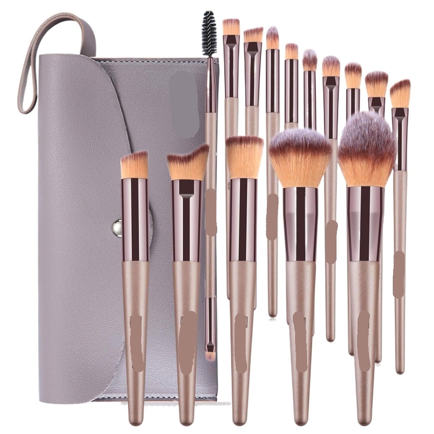 Make-up-Pinsel, Make-up-Pinsel-Set, Professionelles Foundation-Make-up Mit Tasche, Hochwertiges Werkzeug