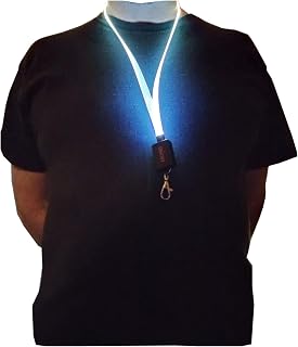LED Lanyard - Fiber Optic Illuminated Light Up Lanyard/Keychain