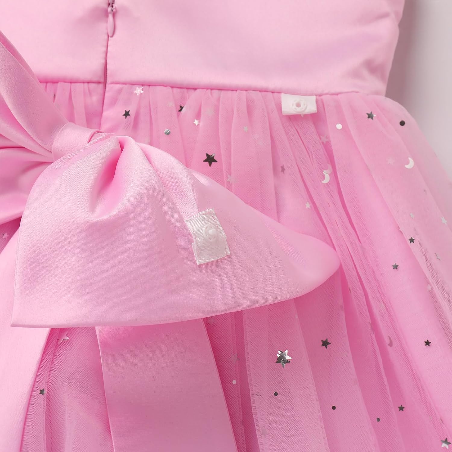 IDOPIP Girls Sequin Dress Sparkly Party Formal Pageant Birthday Wedding Flower Girl Dresses Sleeveless Rainbow Tulle Gowns - Image 5