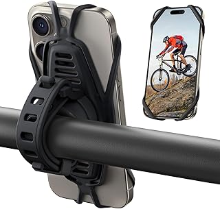 Bike Phone Holder, Upgrade Phone Mount for Bike [7.2'' Big Phone Friendly&Ultra-Stable], Bicycle Motorcycle Phone Mount Ho...