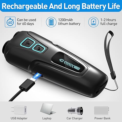 Miniatura 4 de Dispositivos de control de ladridos para perros, dispositivo recargable de doble sensor antiladridos con modos de entrenamiento/disuasión, silbato