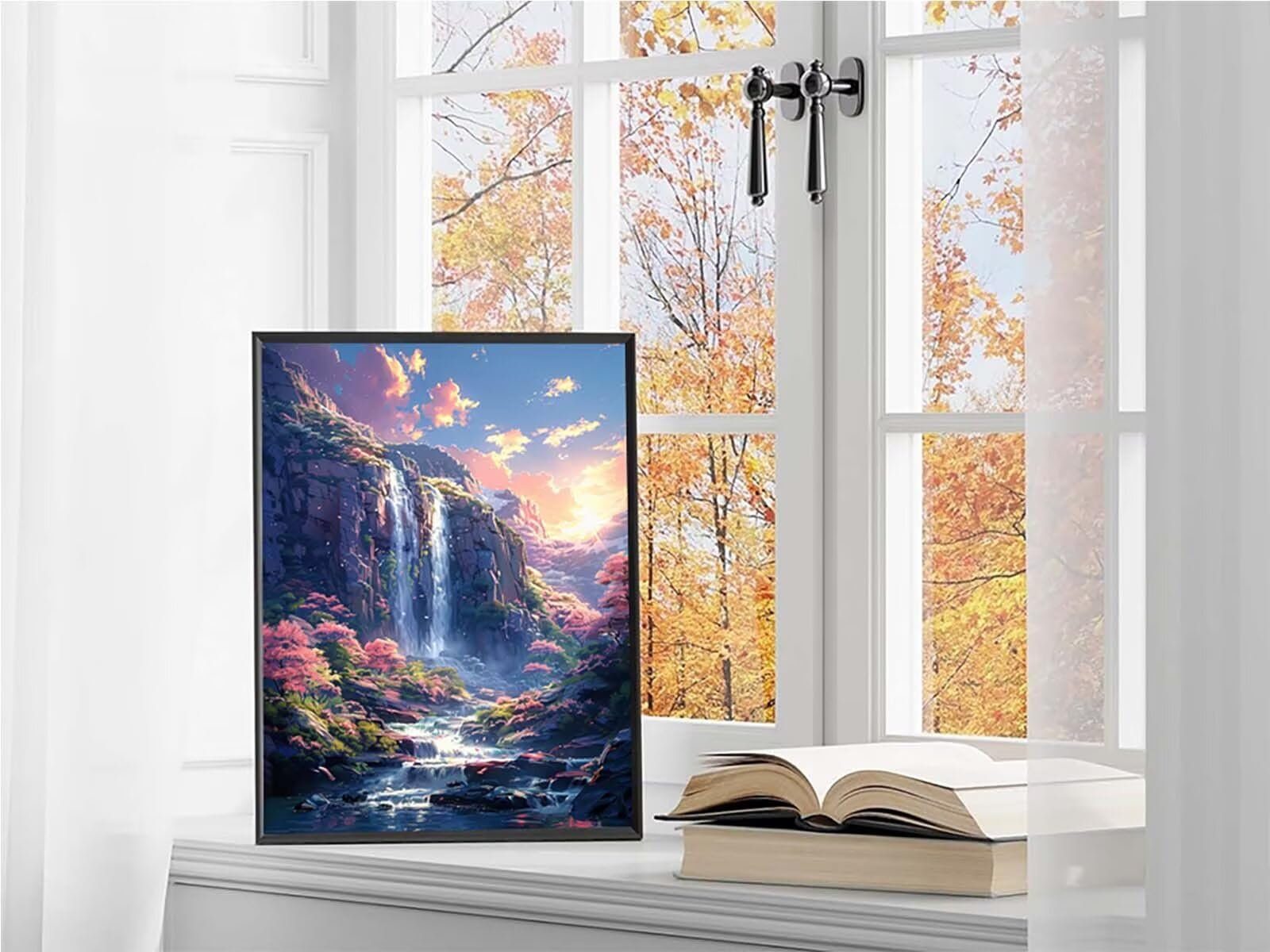 Atardecer Diamond Painting Adultos 80x110cm, 5D Pintura de Diamante C-2710