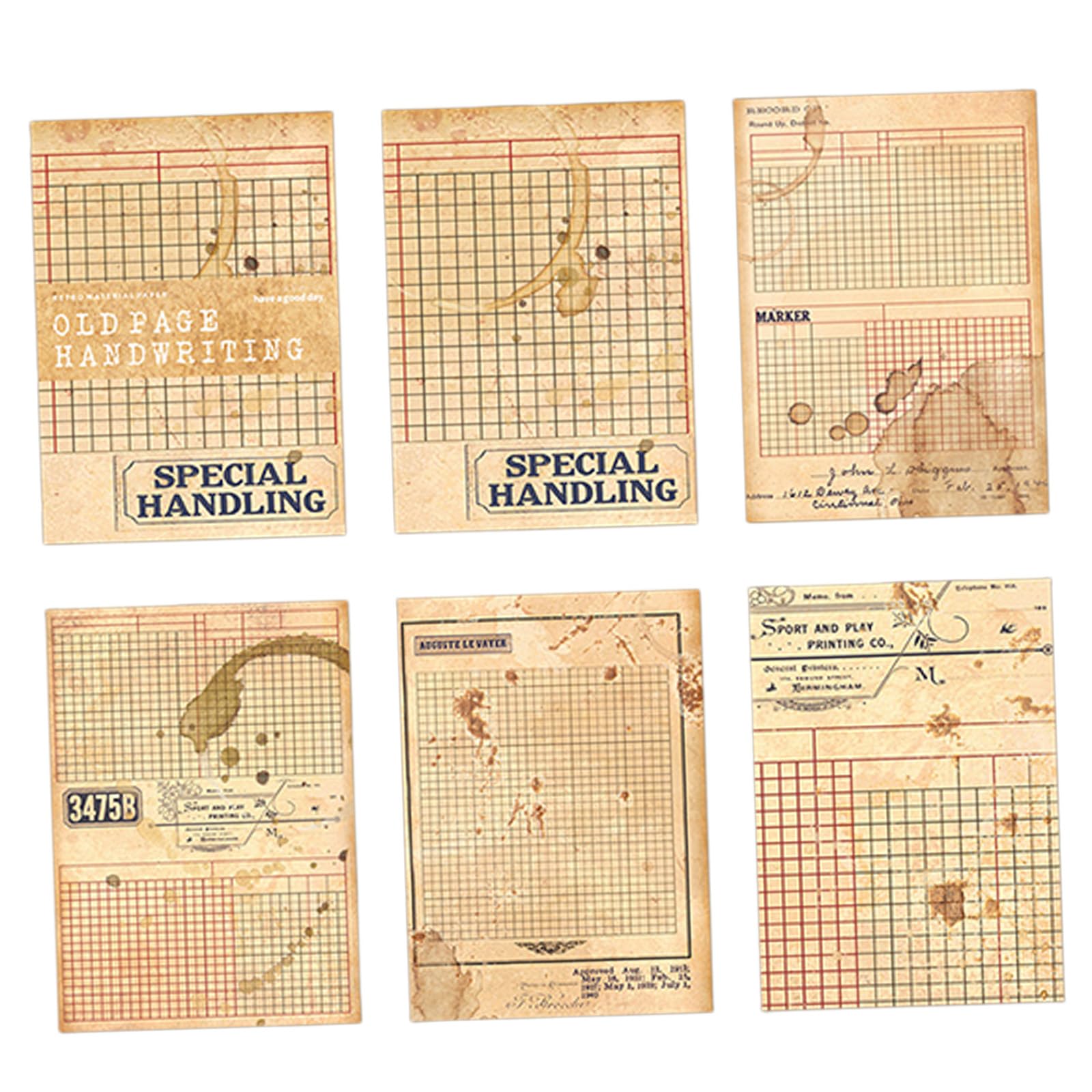 Maxtonser 30 Sheets Antique Scrapbooking Paper Handmade Paper Sheets For Scrapbooking Journal And Card Making Art Craft Project