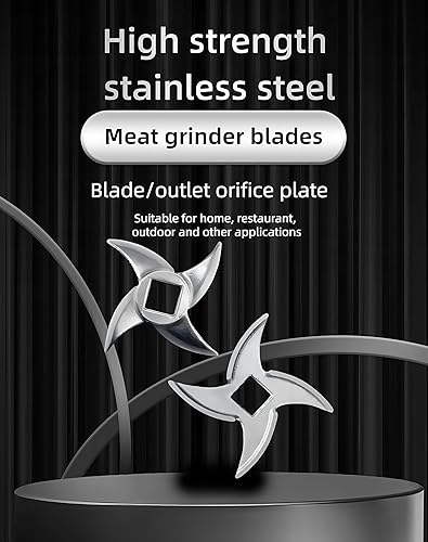 Miniatura 3 de Cuchilla para amoladora #8 de acero inoxidable para cuchillos, comprueba el tamaño y la forma (2 piezas)