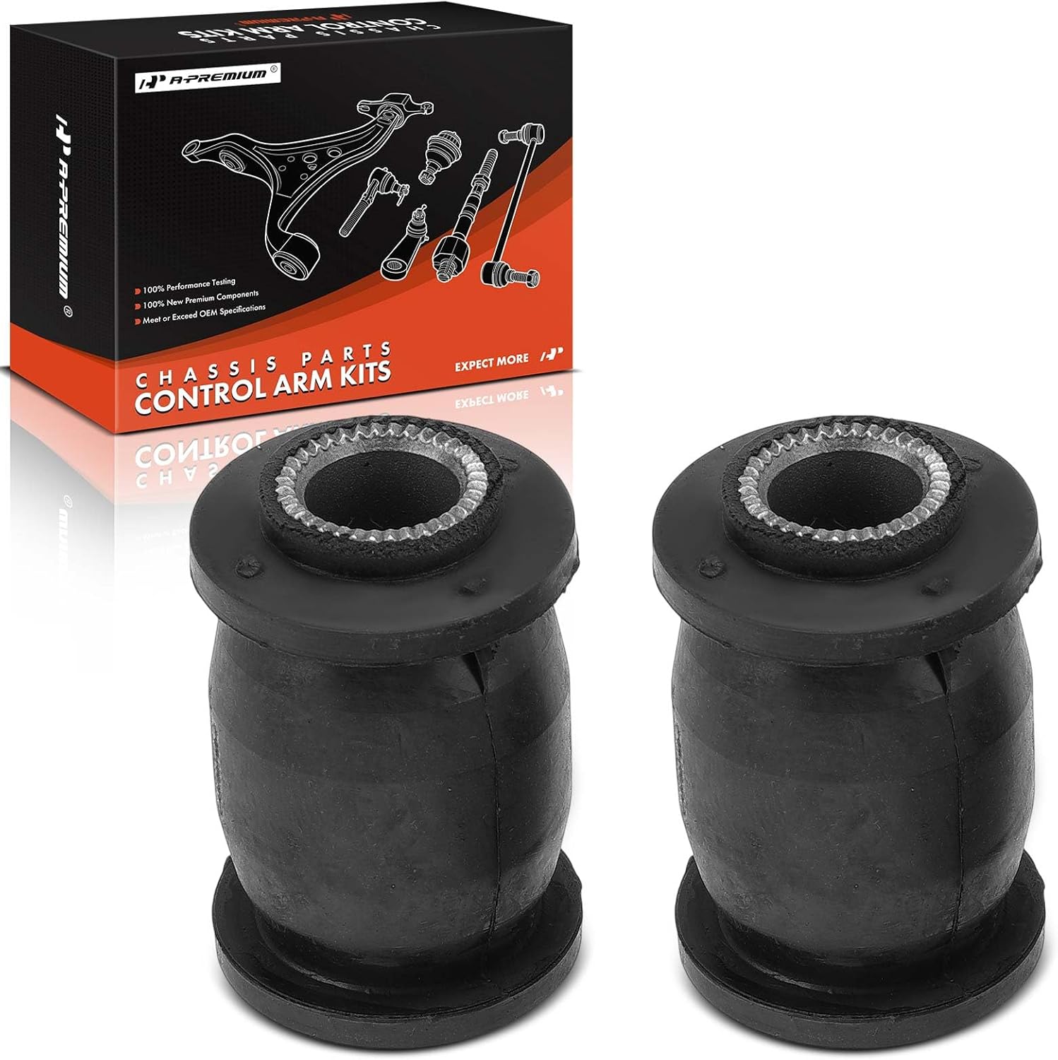 A-Premium 2 x Front Forward Lower Control Arm Bushing Kit, Compatible with Toyota RAV4 2001-2005, Corolla 2003-2019, Matrix 2003-2014, Corolla iM 2018 & Pontiac Vibe 2003-2010