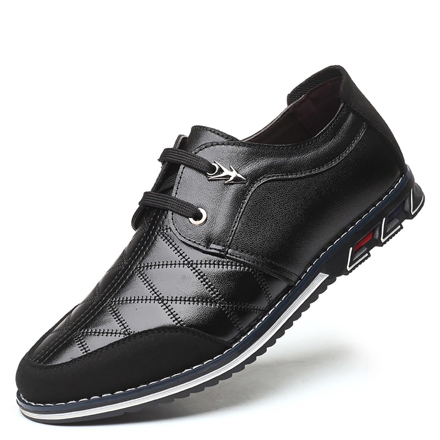Mocassini stringati da uomo - Scarpe eleganti classiche nere da lavoro for occasioni formali in ufficio professionale