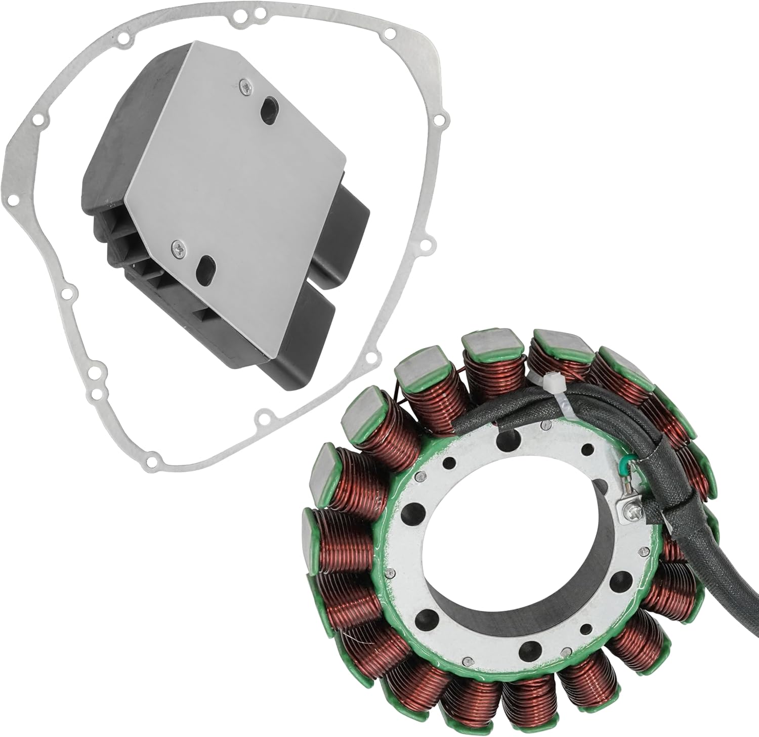 Caltric Stator Regulator Rectifier and Gasket Compatible With Yamaha V Star 1300 XVS1300 2007 2008 2009