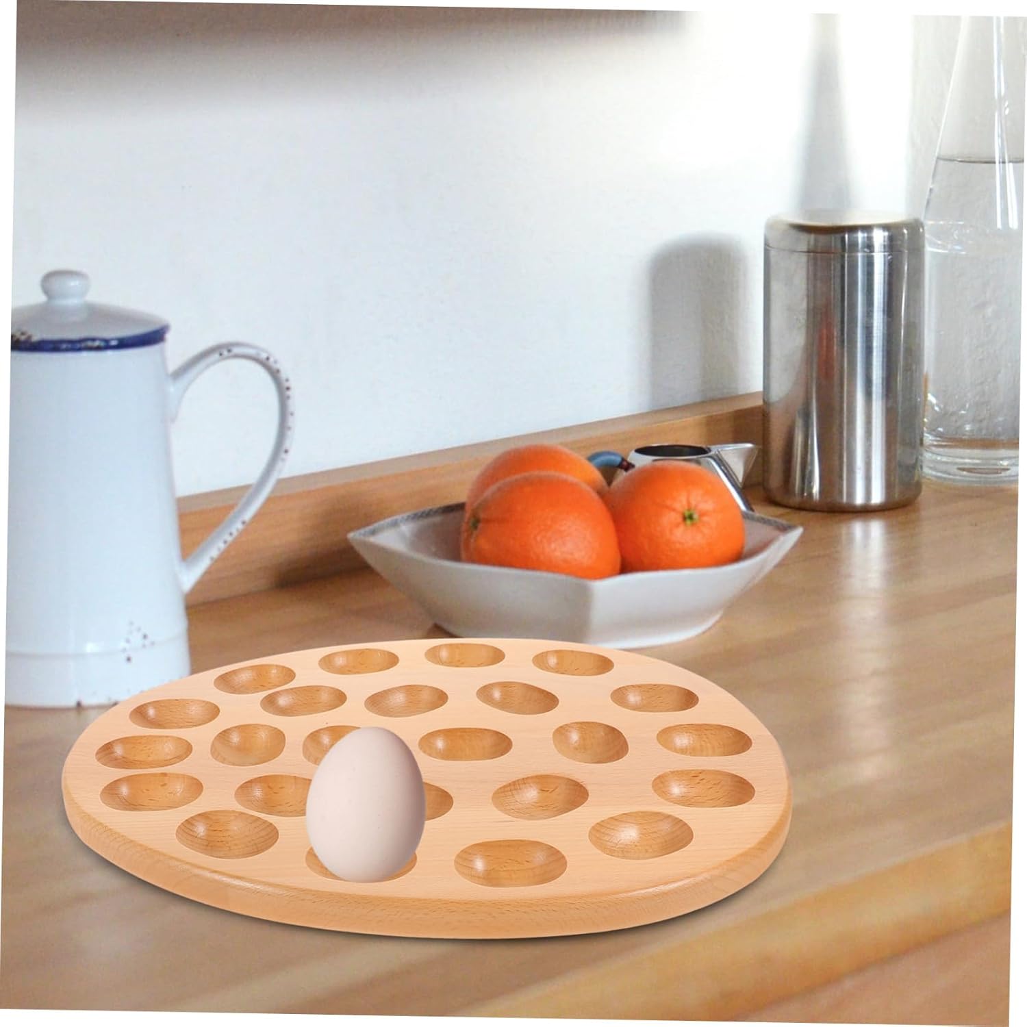 Cabilock Holder Tray for Refrigerator Deviled Container Compartments for Safe Storage for Families and Gatherings