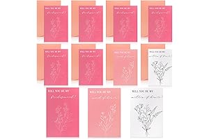16 Pcs Bridesmaid Proposal Cards Set - Propose Your Girls with Elegance