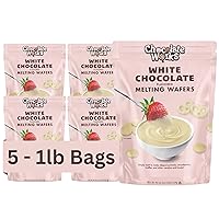 Vista 9 de Chocolate Works – Obleas de chocolate rosa derretido, 1 libra (Paquete de 1)