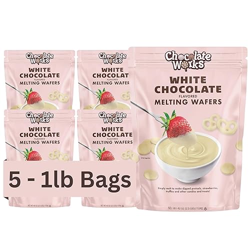 Miniatura 15 de Chocolate Works Obleas de chocolate negro para derretir, 2.5 libras (paquete de 1)