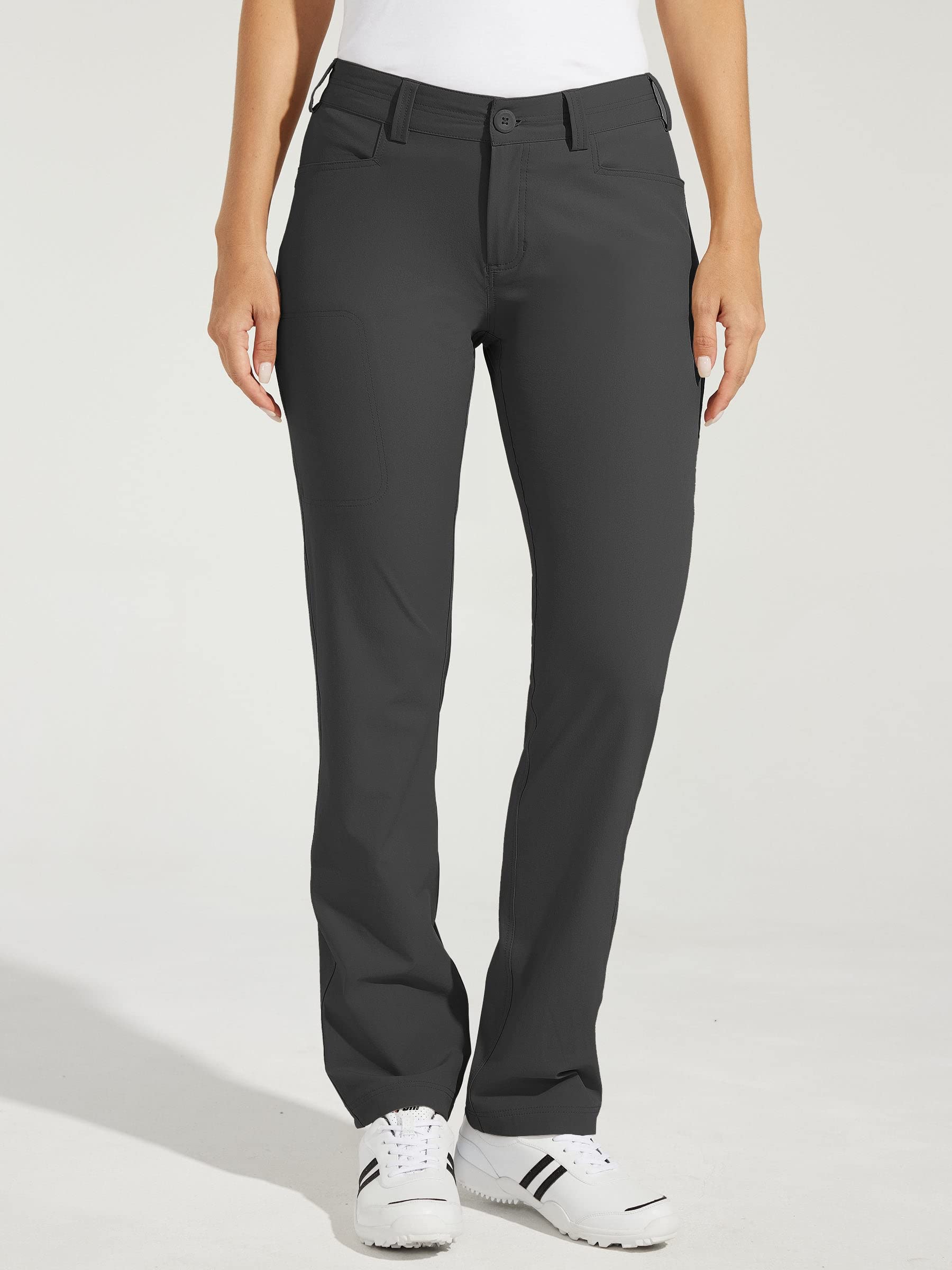 WILLIT Pantaloni da golf da donna, elasticizzati, ad asciugatura rapida, leggeri, per il tempo libero, con tasche, impermeabili