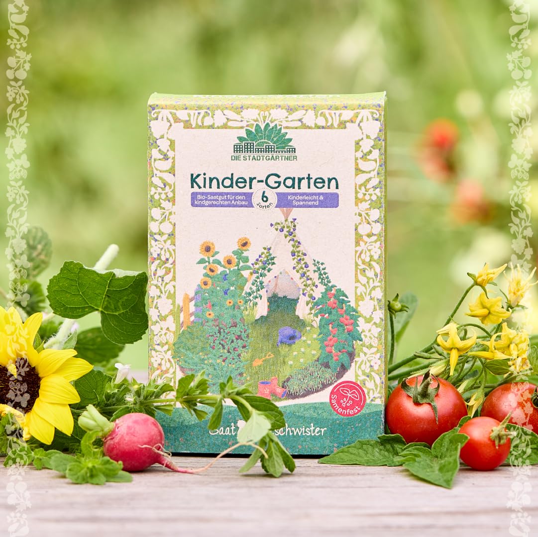 Saatgut-Set mit 6 kindgerechten BIO Gemse- und Krutersorten | Anzuchtset  fr kleine Grtnerinnen und Grtner | Nachhaltiges Geschenk zum Geburtstag,  Einschulung, als Mitgebsel zum Kindergeburtstag : Amazon.de: Garten