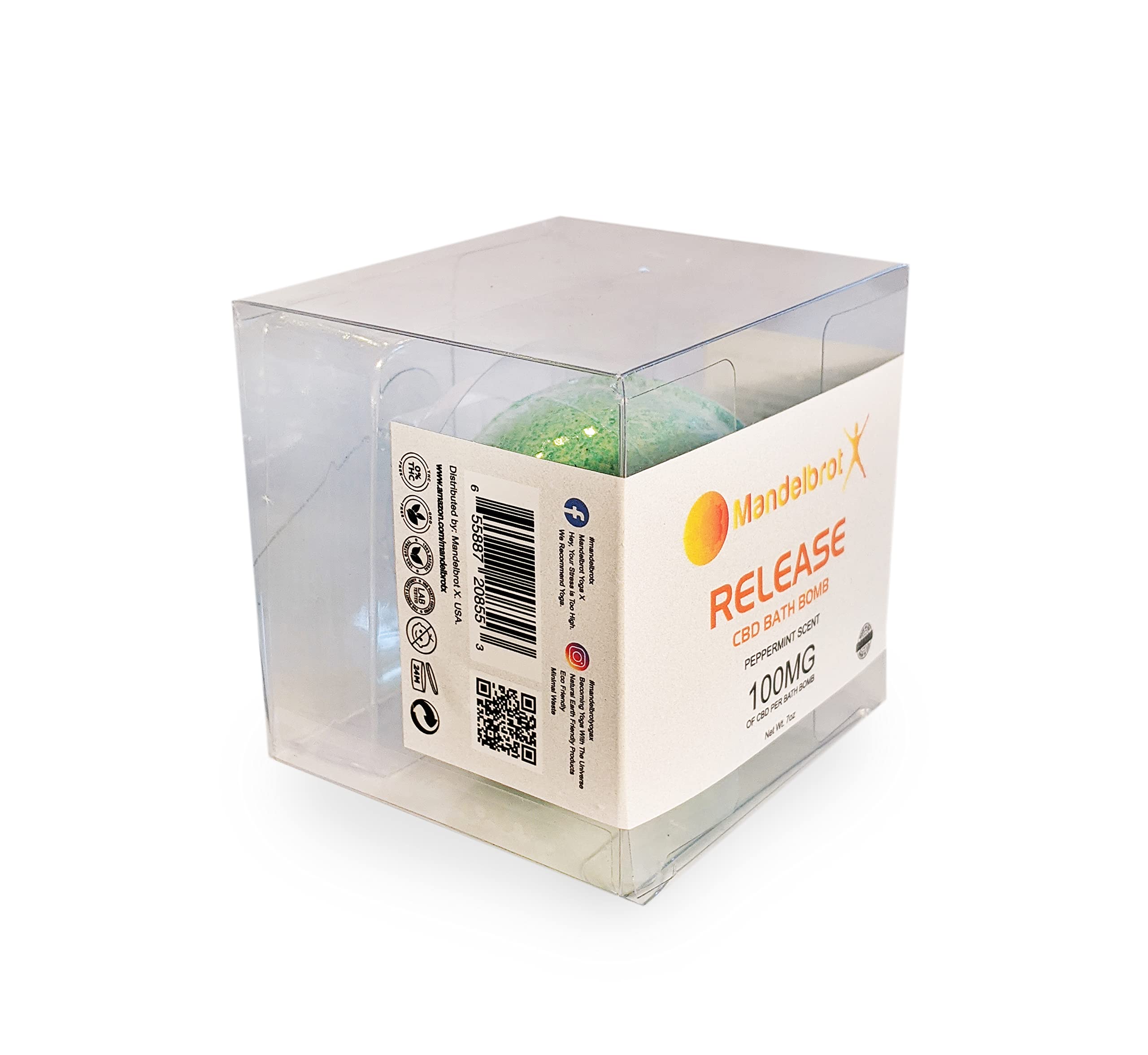 Bath Bomb Release. Peppermint Scent Natural Invention Exploding with Essential Therapy and Tons of Natural Ingredients.