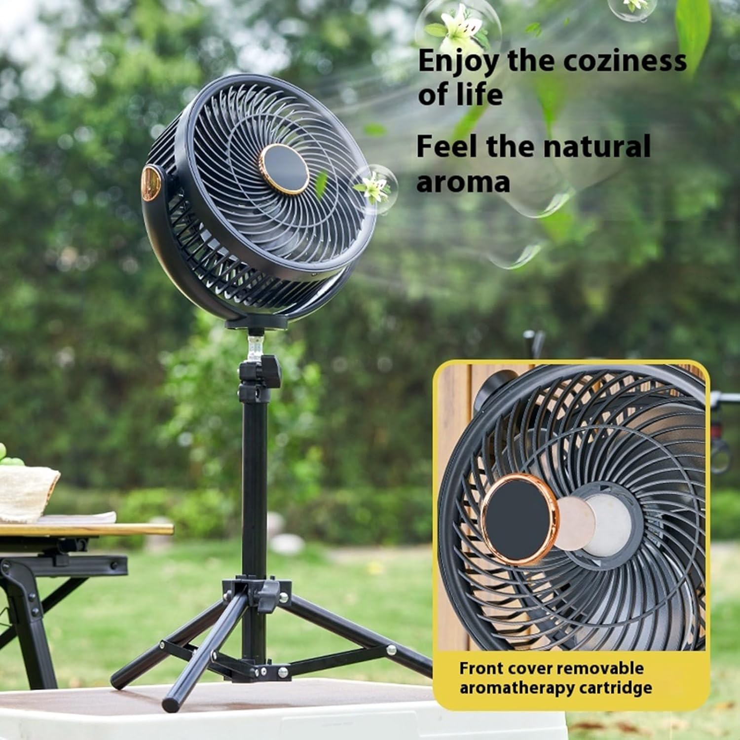 Fans, USB Desk Fan Rechargeable Battery Operated Camping Fan Adjustable Speed Cooling Device for Workstations Nursery Tent