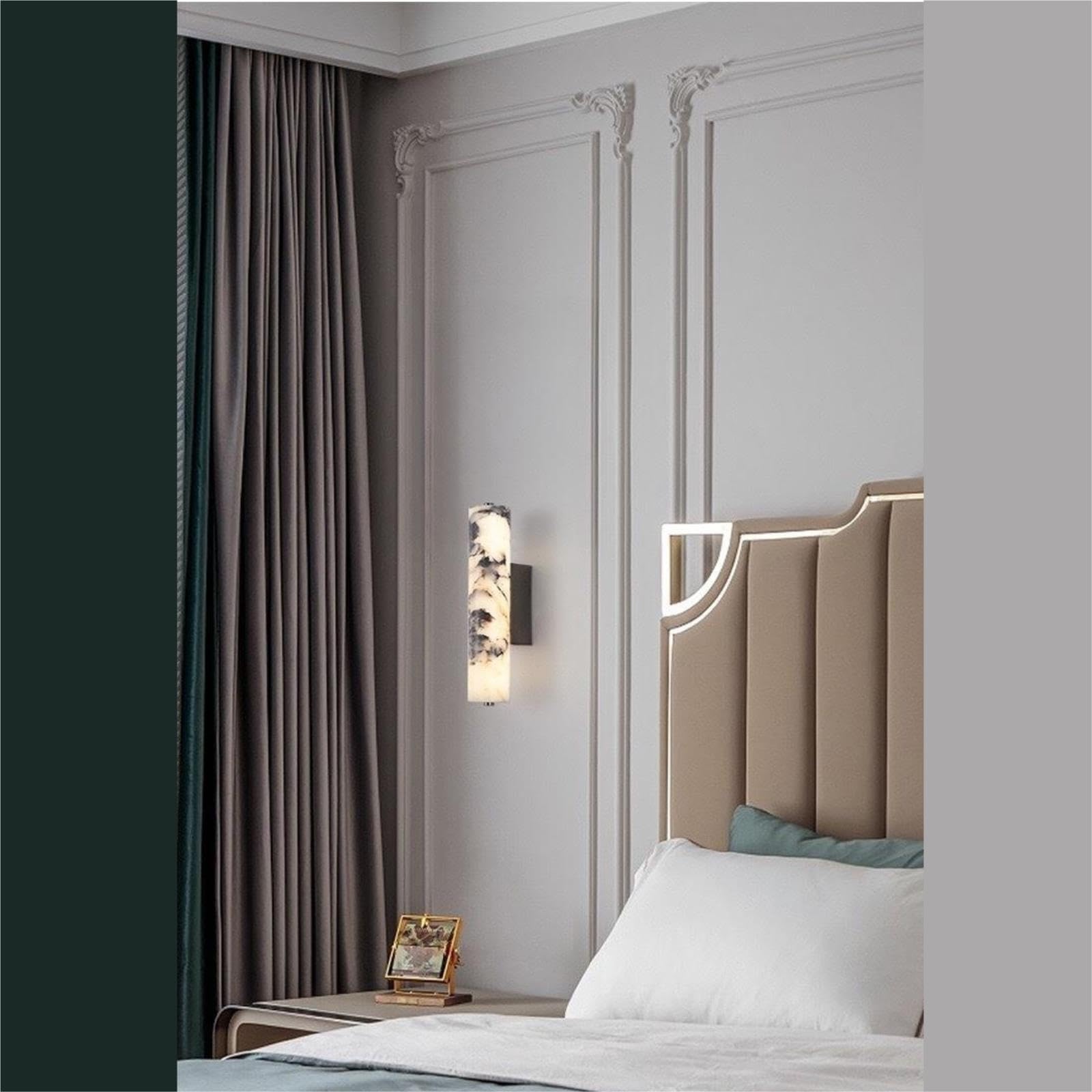 Sconce decorata con struttura in marmo a tubo lungo in stile nordico