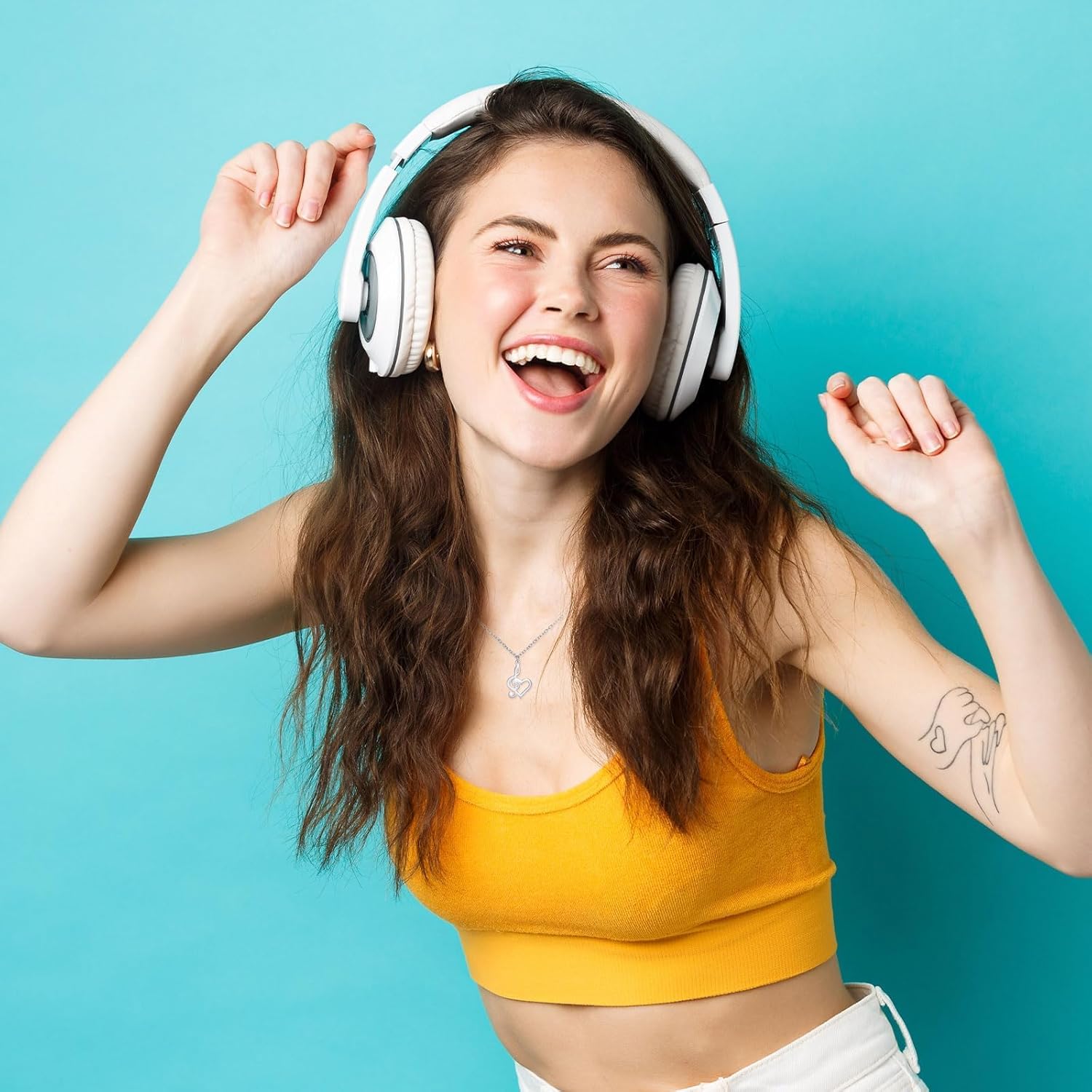 Music Note Necklace for Women Festival Outfits - Music Lovers Gifts With Meaning Card - Image 5