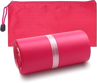 Sanitary Napkin Disposal Bag, Women Personal Disposal Bag, Self Sealing Sanitary Bin Bag, Privacy Protection, Opaque Disposal Sanitary Napkin Bag, 100 Pcs Disposal Bags with Zipper Bag 1 Pack（Red）