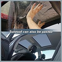 Vista 3 de Toyoco - Película de tinte para ventana de coche, 5% VLT, 61 cm x 457 cm, tinte de cerámica, bloquea el 99% de los rayos UV e IR, película