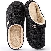 RockDove Men's Sherpa Lined Memory Foam Clog Slipper