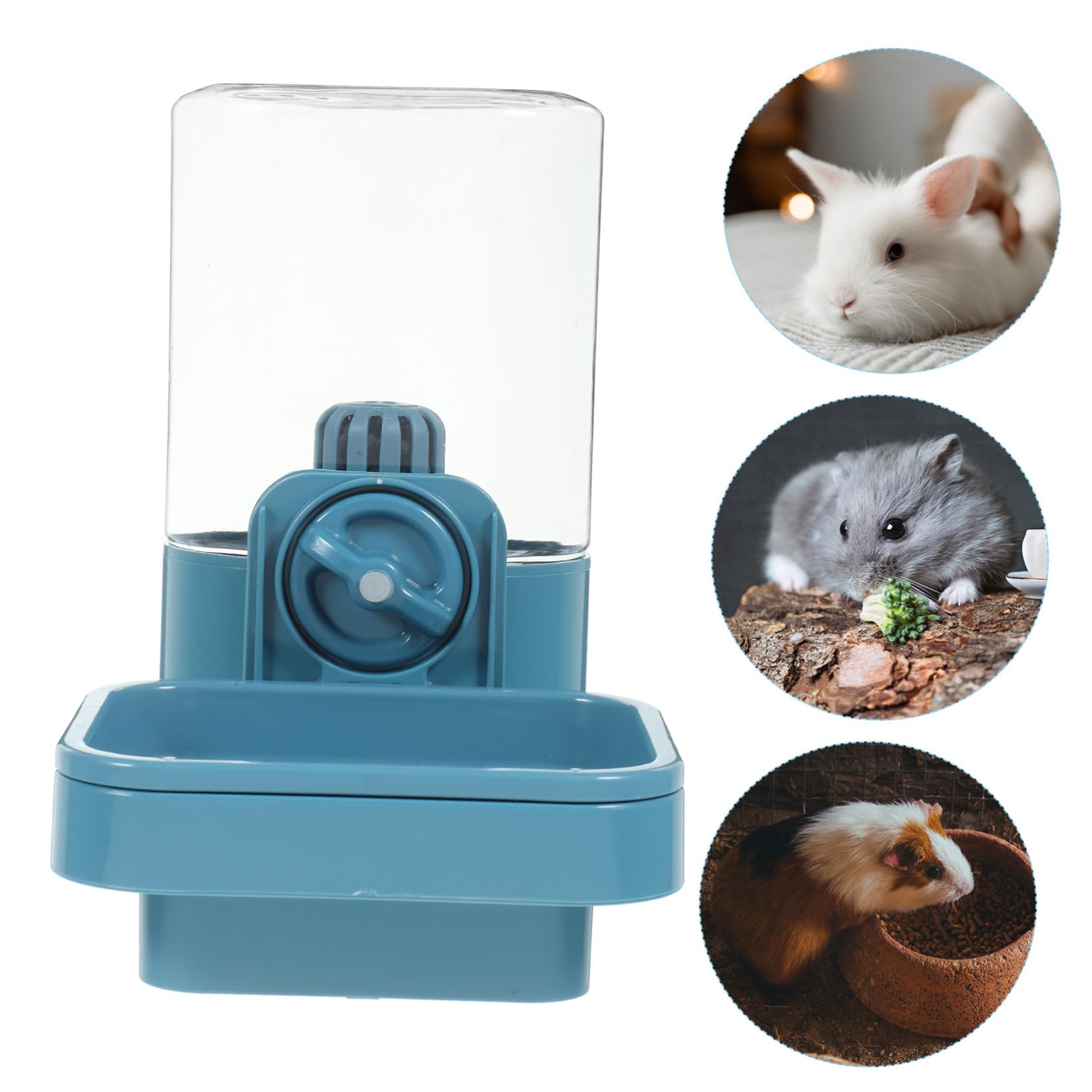Hohopeti Distributore Liquido per Animali di Ridotta Bottiglia Antigoccia da Appendere per Gabbie Conigli e Criceti Serbatoio Capacità Media Facile da Pulire e Ricaricare Resistente e