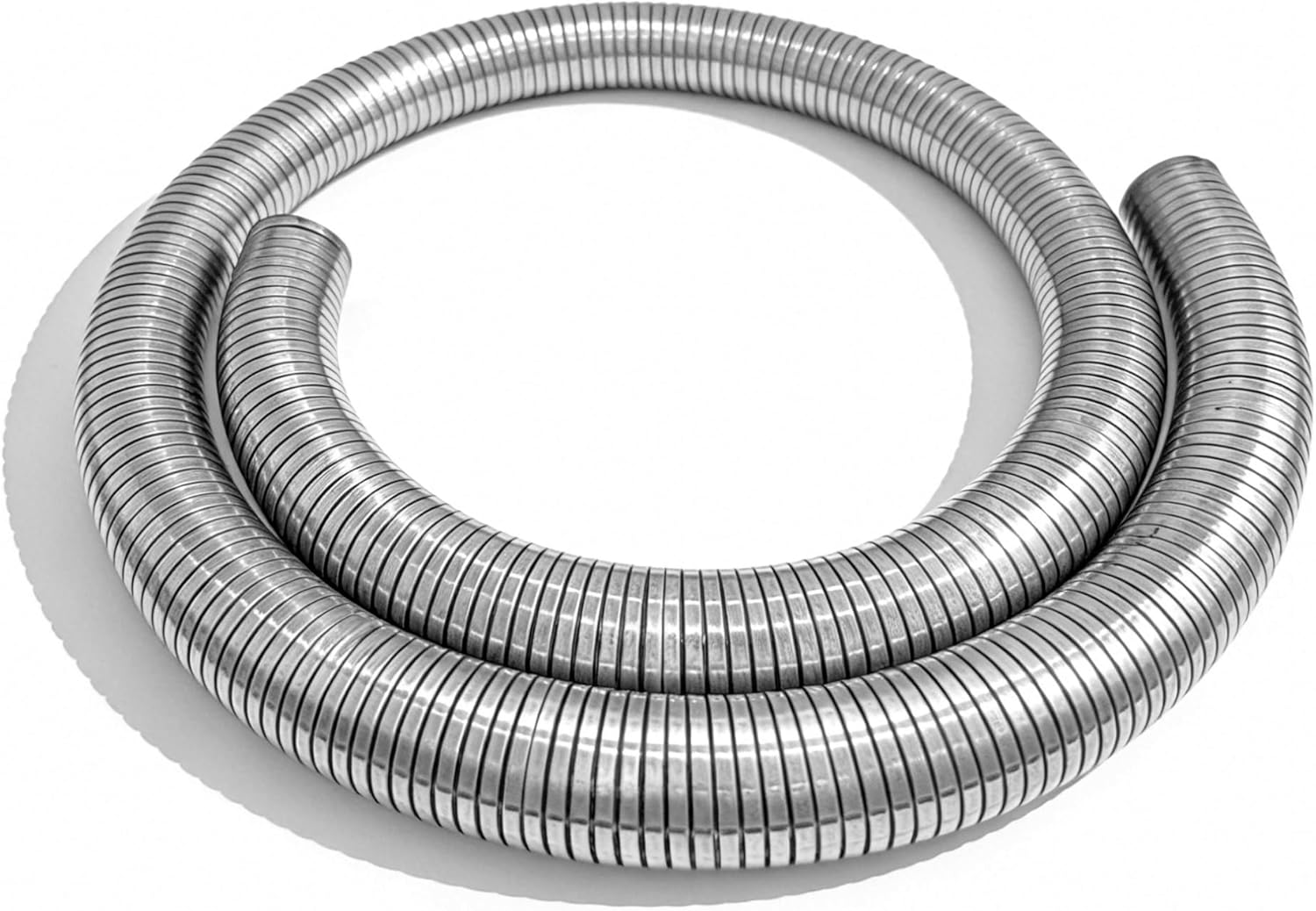 2.25" [2 1/4"] ID x 72" Universal Exhaust Flex Pipe, 304 Stainless Steel Flexible Exhaust Tubing
