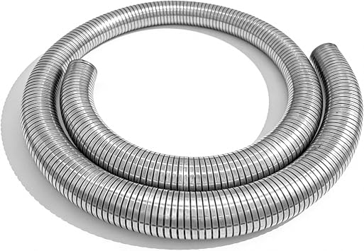 1.5 In Exhaust Flex Pipe, 304 Stainless Steel [1 1/2"] ID x 72" Universal Flexible Exhaust Tubing
