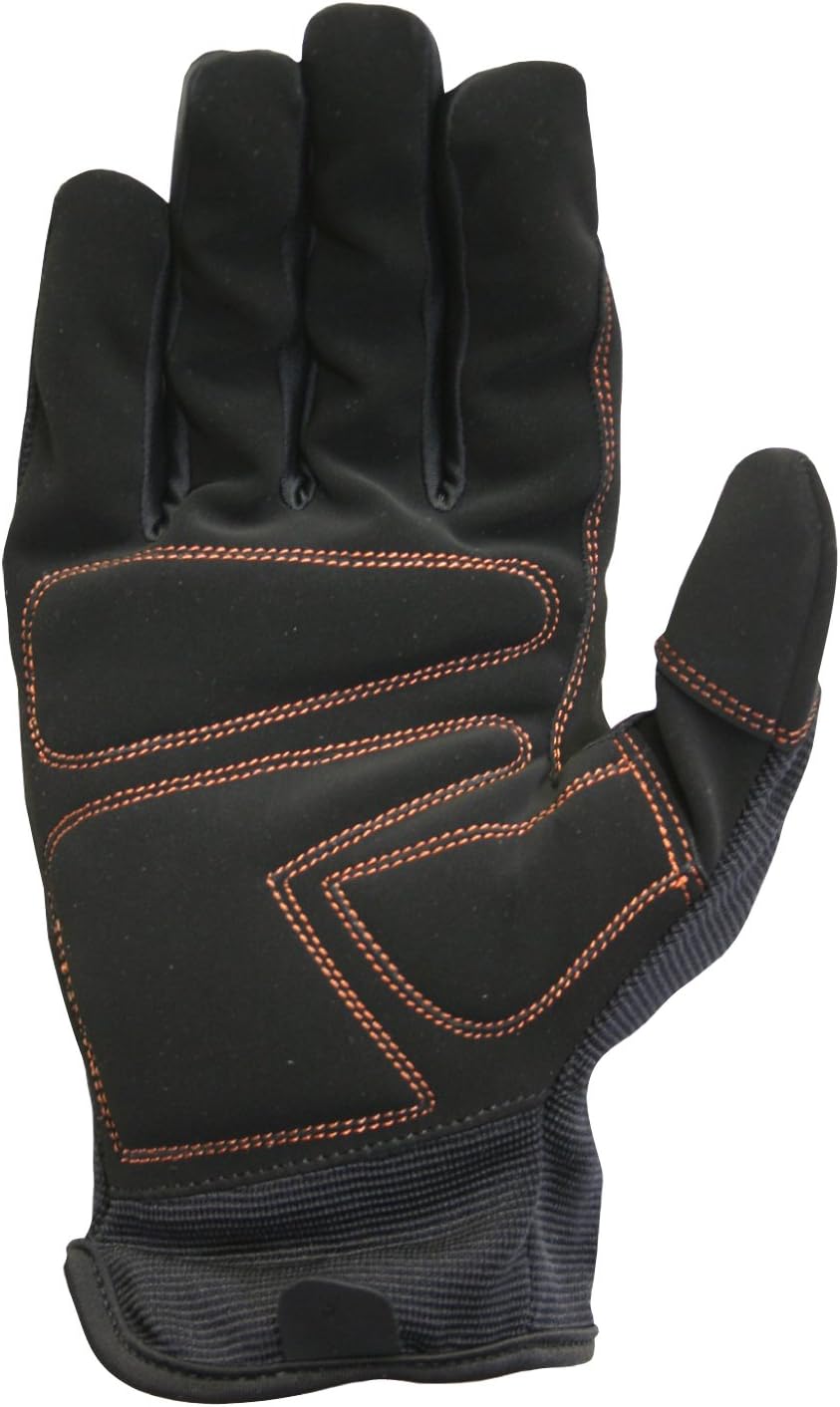 True Grip Large Light Duty Utility Gloves, Black, 9083-23