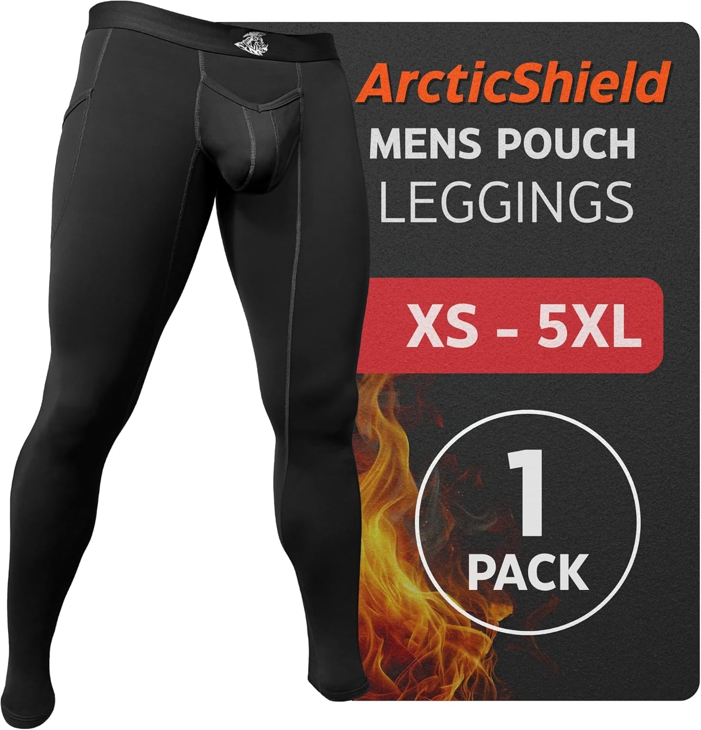 RM Real Men Nylon Pouch Running Leggings, ABCD Custom Pouch Size - Waist XS-5XL, Yoga Pants, Tights, Base Layer Cold Weather