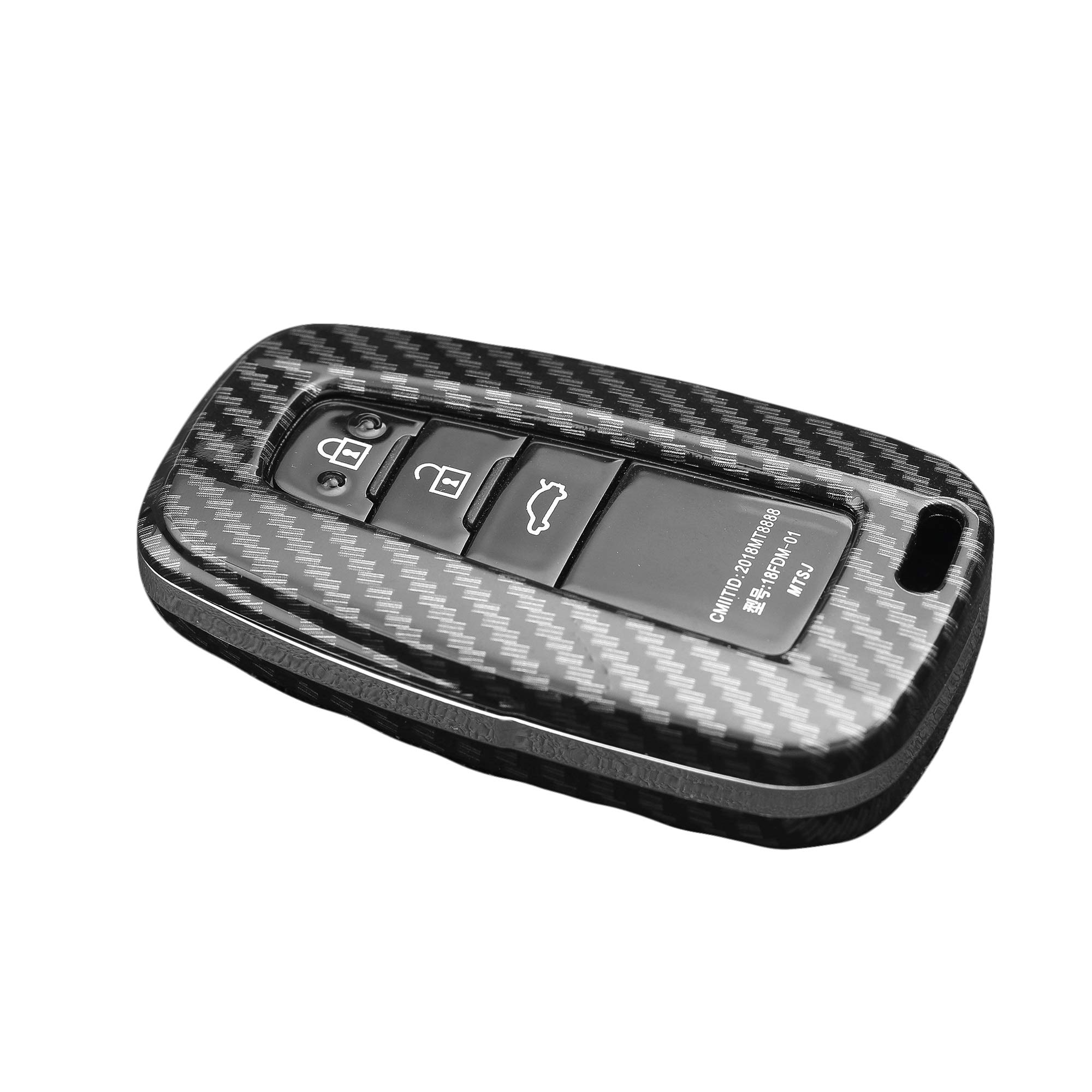 Carbon Car Key Case For Camry C-HR RAV4 Avalon Corolla Prado(Only Shell)