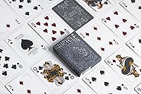 Vista 3 de Bicycle Cinder Premium Playing Cards, Silver Smoke Foil, 1 Deck