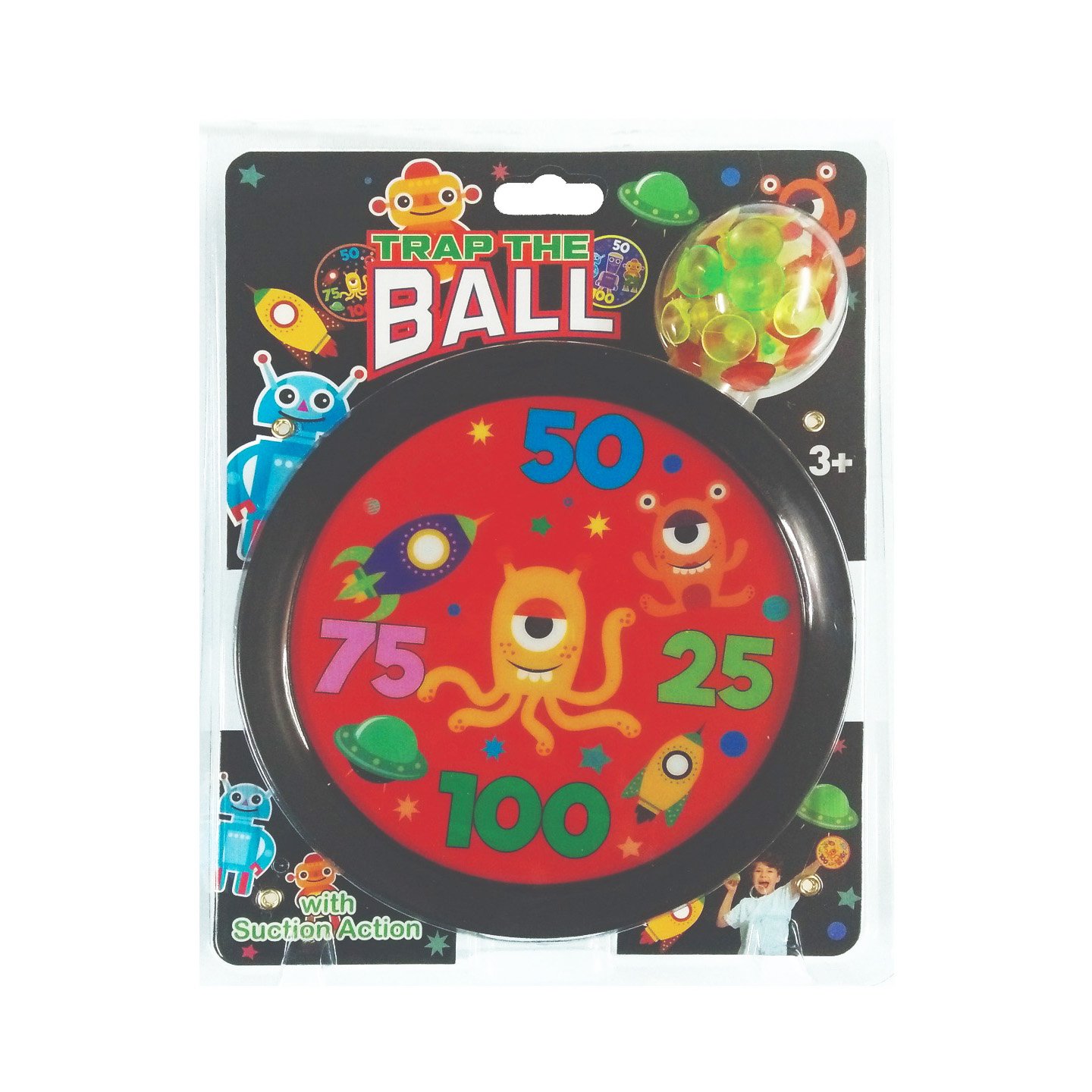 ShopMeFast Trap The Ball with Suction Action Game Toy for Kids (Multicolor)