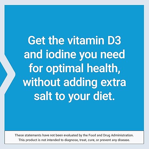 Miniatura 6 de Life Extension Vitamin D3 with Sea-Iodine™, 125 mcg (5000 IU) – Immune Support, Bone Health, Thyroid Health – 1 Daily, Gluten-Free, Non-GMO – 60