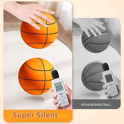 Miniatura 5 de LPFKYT Baloncesto silencioso, baloncesto silencioso para interiores, baloncesto silencioso 2024, baloncesto sin ruido, baloncesto silencioso de