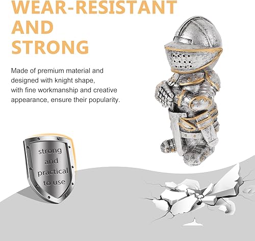 Miniatura 9 de DECHOUS 1 pieza de ornamento de resina de caballero decoraciones de cruz al aire libre, estatua romana, estatua de guardia, escultura en miniatura,