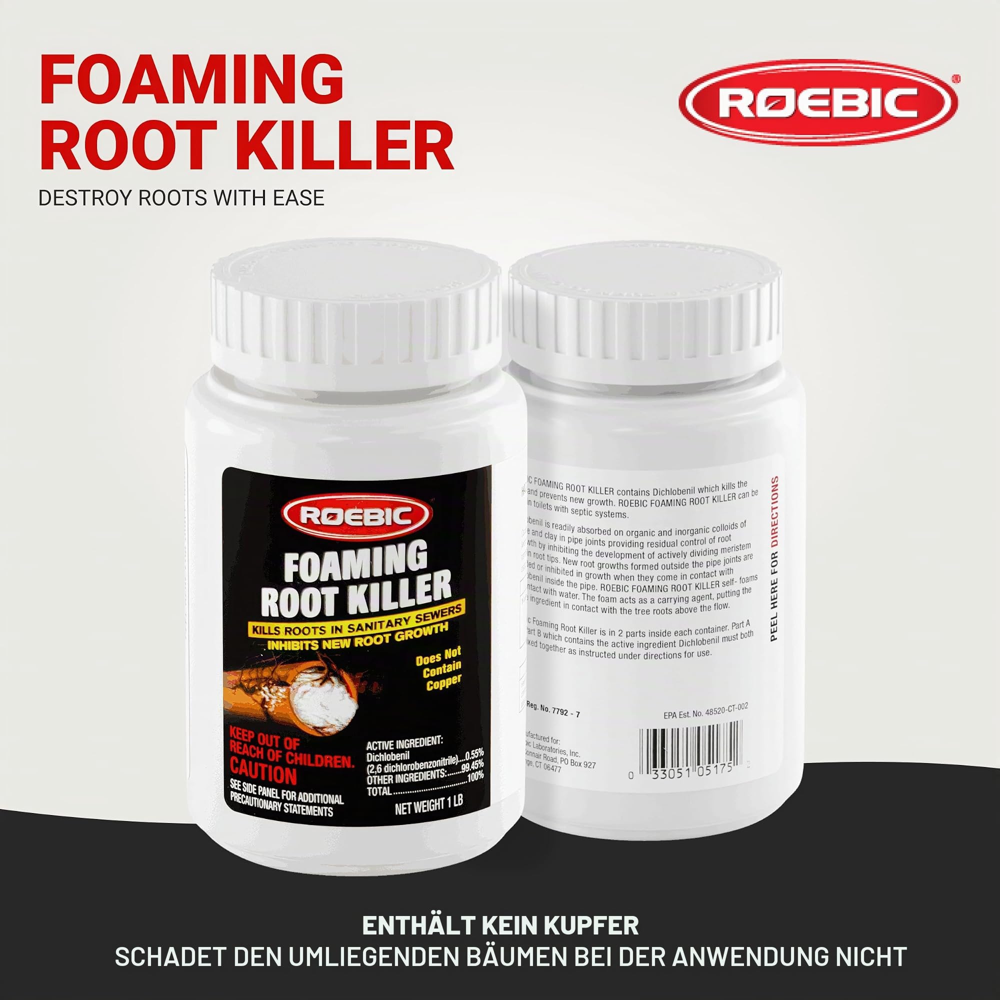 Roebic FRK Foaming Root Killer, 1-Pound by Roebic Laboratories