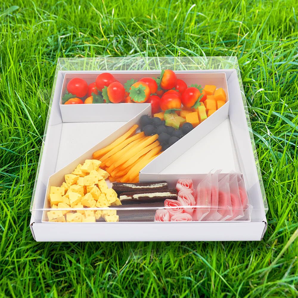 WENPACK 30.5cm Fillable Cardboard Letter Shaped Box Clear Cover Sweets Charcuterie Grazing Packaging (Z) - Image 4