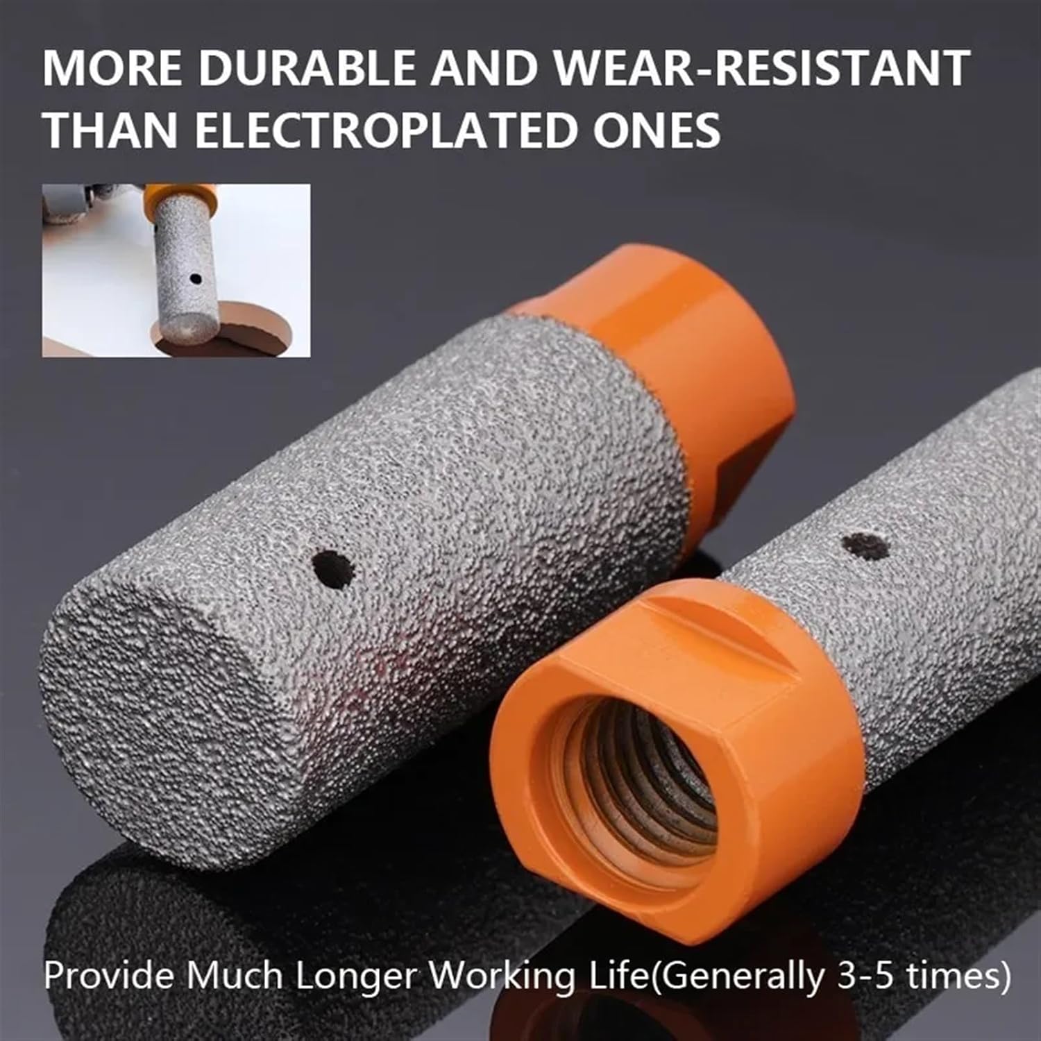 M14 Thread Diamond Finger Bits Enlarge Grinding Holes Dia 6/10/12/15/20/25/30mm Tile Stone Countertop Diamond Bits 1Pcs(50x20x65x15)