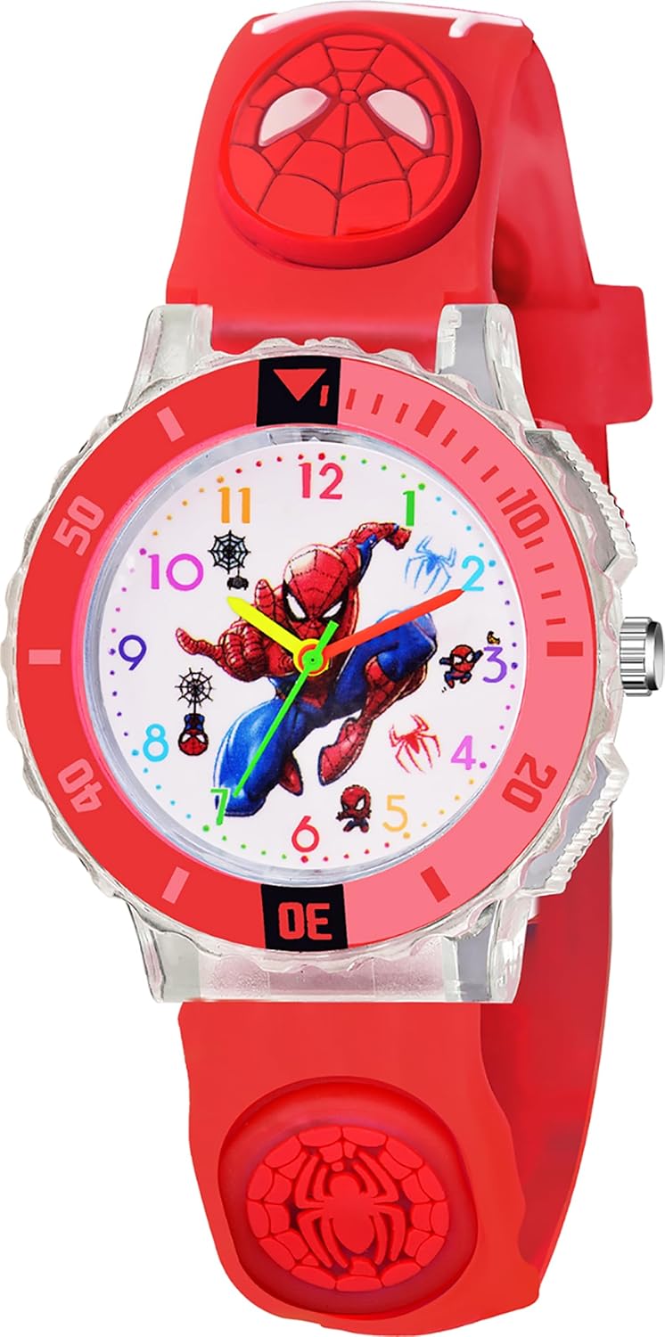 PAPIO® Silicone Belt LED Light Analog Kids Watch for Girls, Children and Boys