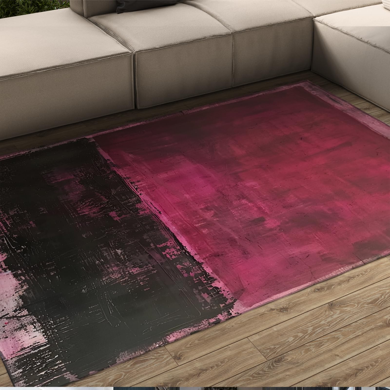 Tapis de salon doux et facile à nettoyer pour une maison propre et moderne
