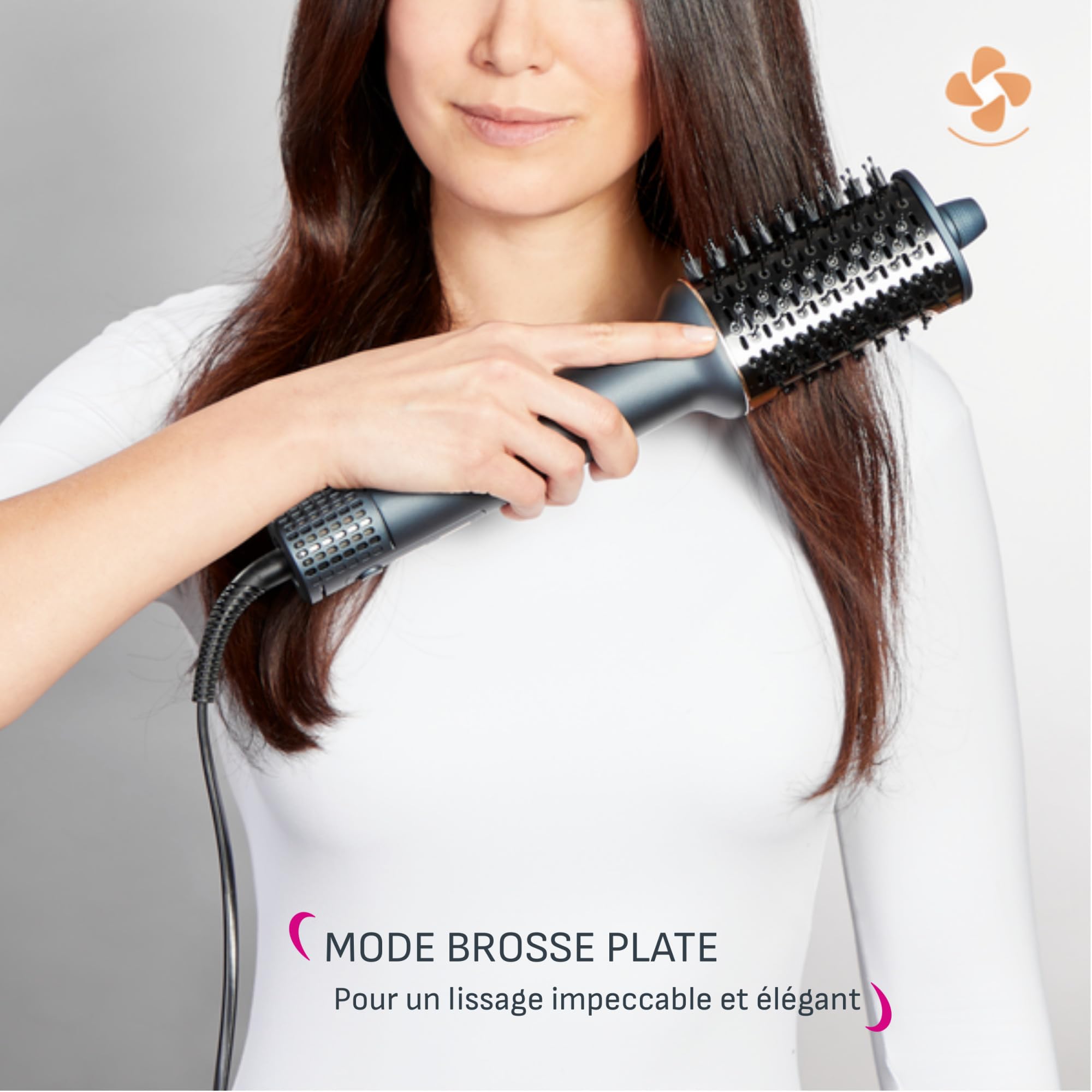 Calor Air Brush 3D, Brosse soufflante 3-en-1, Sèchage, Lissage, Brushing, 3vitesses/3températures, Simple d'utilisation, UB9720C0