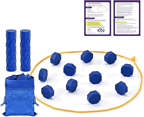 Juego de ajedrez magnético, con piedras, con cuerda, juego de 2 jugadores para fiestas, viajes, juegos divertidos, juego de estrategia con imán, con