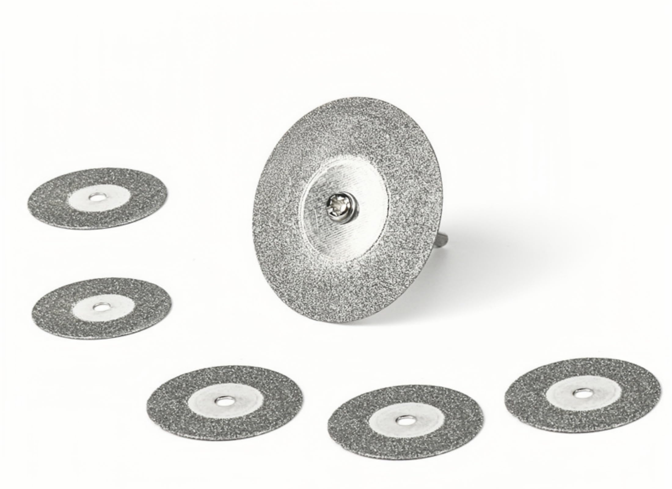 30mm Mini Cutting Discs, 10x Cutting Discs, 2 Mandrels, for Cutting Wood, Plastics, Metals and More (35mm)